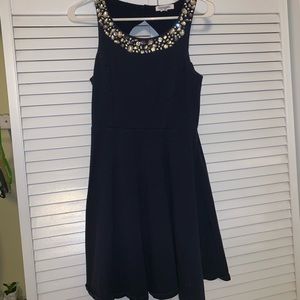 Navy Blue Skater Dress